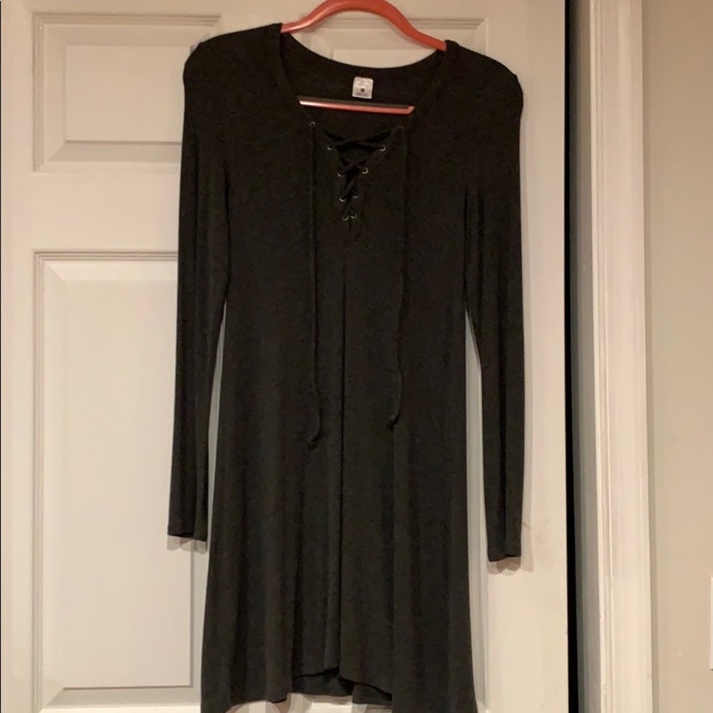 Empyre Dark Grey Skater Dress